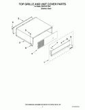 TOP GRILLE AND UNIT COVER PARTS Diagram and Parts List for KBFC42FTS04  KitchenAid Refrigerator
