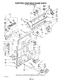 CONTROLS AND REAR PANEL Diagram and Parts List for LA5000XPW5  Whirlpool Washer