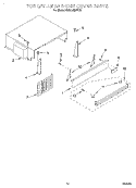 TOP GRILLE AND UNIT COVER Diagram and Parts List for KSSC48MFS05  KitchenAid Refrigerator