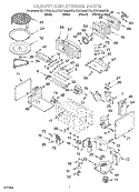 CABINET AND STIRRER Diagram and Parts List for KEHC309JBT0  KitchenAid Microwave Oven Combo
