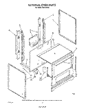 EXTERNAL OVEN Diagram and Parts List for FGP210VL1  Whirlpool Range