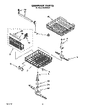 DISHRACK, LIT/OPTIONAL Diagram and Parts List for DU8530XX1  Whirlpool Dishwasher