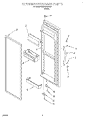 REFRIGERATOR DOOR Diagram and Parts List for TS25AFXHW00  Estate Refrigerator