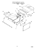 TOP VENTING Diagram and Parts List for KEMS308GBL2  KitchenAid Microwave Oven Combo