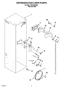 REFRIGERATOR LINER Diagram and Parts List for KSSP48QKS00  KitchenAid Refrigerator
