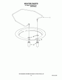 HEATER PARTS Diagram and Parts List for KUDS50FVPA4  KitchenAid Dishwasher