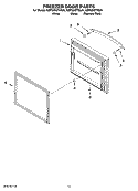 FREEZER DOOR PARTS Diagram and Parts List for KBFS25ETSS01  KitchenAid Refrigerator