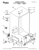 CABINET PARTS Diagram and Parts List for GSC25C6EYB01  Whirlpool Refrigerator