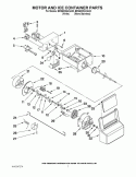 MOTOR AND ICE CONTAINER PARTS Diagram and Parts List for BRS62CRANA00  Whirlpool Refrigerator