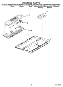 CONTROL PARTS Diagram and Parts List for KSCS25FVSS00  KitchenAid Refrigerator