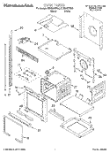 OVEN Diagram and Parts List for KEBI206DBL6  KitchenAid Wall Oven