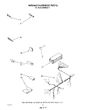 WIRING HARNESS Diagram and Parts List for DU8950XT3  Whirlpool Dishwasher
