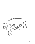 BACKGUARD Diagram and Parts List for FGP335VW2  Roper Range