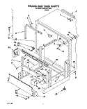 FRAME AND TANK Diagram and Parts List for KUDA23ZYWH0  KitchenAid Dishwasher