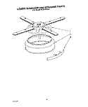 LOWER WASHARM AND STRAINER Diagram and Parts List for KUDI22XX2  KitchenAid Dishwasher