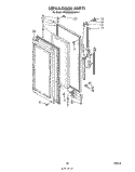 SERVA-DOOR , NOT INCLUDED, OPTIONAL Diagram and Parts List for ED26MMXRWR0  Whirlpool Refrigerator
