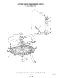 UPPER WASH AND RINSE Diagram and Parts List for KUDS21CS2  KitchenAid Dishwasher