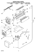 ICEMAKER, OPTIONAL Diagram and Parts List for KSRS27IKBL01  KitchenAid Refrigerator