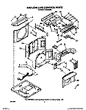 AIR FLOW AND CONTROL Diagram and Parts List for ACU082XX0  Whirlpool Air Conditioner