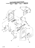 DISPENSER FRONT Diagram and Parts List for 7GS6SHAXKQ00  Whirlpool Refrigerator