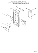 CONTROL PANEL Diagram and Parts List for GT1195SHB0  Whirlpool Microwave