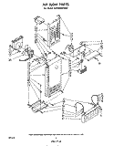 AIRFLOW Diagram and Parts List for ED25SMXLWR2  Whirlpool Refrigerator