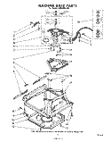 MACHINE BASE Diagram and Parts List for LB5500XKW0  Whirlpool Washer