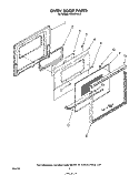 OVEN DOOR, LITERATURE AND OPTIONAL Diagram and Parts List for RS630PXK2  Whirlpool Range