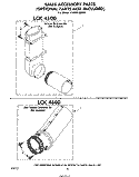 EXHAUST DEFLECTOR KIT LCK4500 , S Diagram and Parts List for LT4905XMW0  Whirlpool Washer Dryer Combo