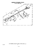 WIRING HARNESS Diagram and Parts List for KAWE700TWH0  KitchenAid Washer