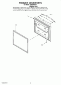 FREEZER DOOR PARTS Diagram and Parts List for G20EFSB2313  Whirlpool Refrigerator