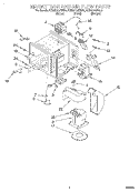 MAGNETRON AND AIR FLOW, LITERATURE Diagram and Parts List for KCMG125ERC0  KitchenAid Microwave