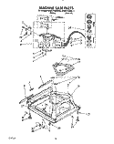 MACHINE BASE Diagram and Parts List for KAWE760WWH3  KitchenAid Washer
