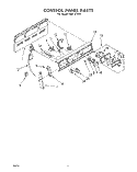 CONTROL PANEL Diagram and Parts List for RJE313PP  Whirlpool Range