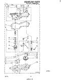 GEARCASE Diagram and Parts List for LA3800XPW1  Whirlpool Washer