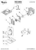 UNIT PARTS Diagram and Parts List for ACM184PT0  Whirlpool Air Conditioner