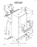 CABINET Diagram and Parts List for ET14AK2LWR0  Whirlpool Refrigerator