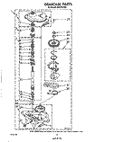 GEARCASE Diagram and Parts List for AX6245VL0  Whirlpool Washer