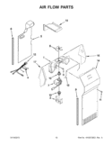 Part Location Diagram of WPW10482512 Whirlpool COVER-Assembly, EVAP 22' ID