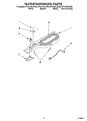 WATER DISPENSER, OPTIONAL Diagram and Parts List for KTRC19ELBL00  KitchenAid Refrigerator