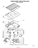 COMPARTMENT SEPARATOR Diagram and Parts List for ET16EK1PWR2  Whirlpool Refrigerator