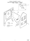 REAR CHASSIS, LIT/OPTIONAL Diagram and Parts List for KESC300BAL11  KitchenAid Range