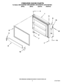 FREEZER DOOR PARTS Diagram and Parts List for WRT579SMYW01  Whirlpool Refrigerator