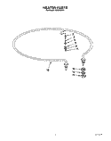 HEATER Diagram and Parts List for KUDB22HT1  KitchenAid Dishwasher