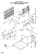 UNIT Diagram and Parts List for ET21DMXDW02  Whirlpool Refrigerator