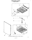DISHRACK Diagram and Parts List for SHU90002  Whirlpool Dishwasher