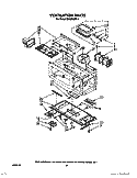 VENTILATION Diagram and Parts List for MH6600XW1  Whirlpool Microwave