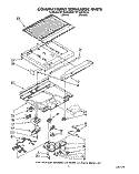 COMPARTMENT SEPARATOR Diagram and Parts List for RT18AKXXW01  Roper Refrigerator