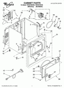 Part Location Diagram of W10208295 Whirlpool CABINET