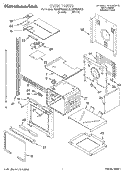 OVEN Diagram and Parts List for KEBI276DBL2  KitchenAid Wall Oven